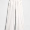 Pantaloni de trening French Terry, cu picioare late, cu tiv rulat