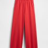 Pantaloni de trening French Terry, cu picioare late, cu tiv rulat