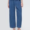 Pantaloni din denim din tifon de bumbac Easy Barrel