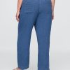 Pantaloni din denim din tifon de bumbac Easy Barrel