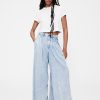 Pantaloni din denim drapați cu talie înaltă GapStudio Pantaloni din denim drapați cu talie înaltă GapStudio