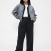 Pantaloni din denim plisați UltraSoft cu talie înaltă 365
