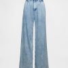 Pantaloni din denim plisați UltraSoft cu talie înaltă 365