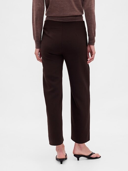 Pantaloni drepti de sarg cu talie mare Pantaloni drepti de sarg cu talie mare