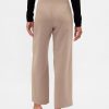 Pantaloni drepti de sarg cu talie mare