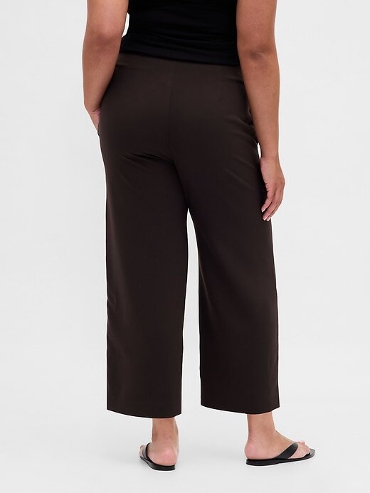 Pantaloni drepti de sarg cu talie mare Pantaloni drepti de sarg cu talie mare