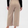 Pantaloni drepti de sarg cu talie mare