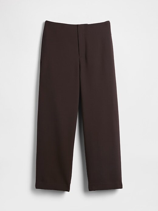Pantaloni drepti de sarg cu talie mare Pantaloni drepti de sarg cu talie mare