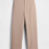 Pantaloni drepti de sarg cu talie mare