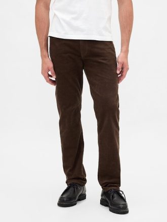 Pantaloni drepti din velur