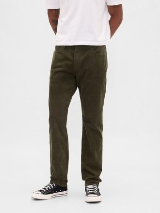 Pantaloni drepti din velur