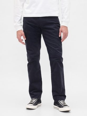 Pantaloni drepti din velur