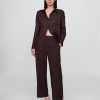 Pantaloni drepti relaxați la gleznă din amestec de in Pantaloni drepti relaxați la gleznă din amestec de in