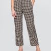 Pantaloni drepti relaxați la gleznă din amestec de in Pantaloni drepti relaxați la gleznă din amestec de in