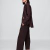 Pantaloni drepti relaxați la gleznă din amestec de in Pantaloni drepti relaxați la gleznă din amestec de in