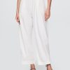 Pantaloni Easy Barrel cu talie medie din amestec de in Pantaloni Easy Barrel cu talie medie din amestec de in