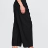 Pantaloni Easy Barrel cu talie medie din amestec de in Pantaloni Easy Barrel cu talie medie din amestec de in
