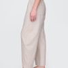 Pantaloni Easy Barrel cu talie medie din amestec de in Pantaloni Easy Barrel cu talie medie din amestec de in
