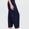 Pantaloni Easy Barrel cu talie medie din amestec de in Pantaloni Easy Barrel cu talie medie din amestec de in