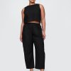 Pantaloni Easy Barrel cu talie medie din amestec de in Pantaloni Easy Barrel cu talie medie din amestec de in