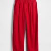 Pantaloni Easy Barrel cu talie medie din amestec de in Pantaloni Easy Barrel cu talie medie din amestec de in