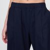Pantaloni Easy Barrel cu talie medie din amestec de in Pantaloni Easy Barrel cu talie medie din amestec de in