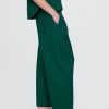 Pantaloni Easy Barrel din tifon de bumbac Pantaloni Easy Barrel din tifon de bumbac