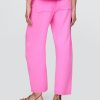 Pantaloni Easy Barrel din tifon de bumbac Pantaloni Easy Barrel din tifon de bumbac