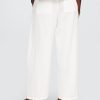 Pantaloni Easy Barrel din tifon de bumbac Pantaloni Easy Barrel din tifon de bumbac