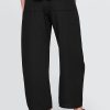 Pantaloni Easy Barrel din tifon de bumbac Pantaloni Easy Barrel din tifon de bumbac