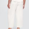 Pantaloni Easy Barrel din tifon de bumbac Pantaloni Easy Barrel din tifon de bumbac