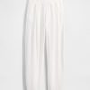 Pantaloni Easy Barrel din tifon de bumbac Pantaloni Easy Barrel din tifon de bumbac