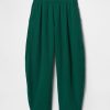 Pantaloni Easy Barrel din tifon de bumbac Pantaloni Easy Barrel din tifon de bumbac