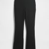 Pantaloni evazați din twill cu talie joasă Pantaloni evazați din twill cu talie joasă