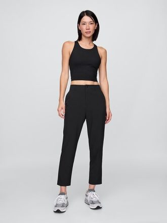 Pantaloni GapFit Downtown Runaround cu talie mare