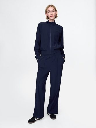 Pantaloni GapFit Tech cu talie înaltă, cu tiv despicat