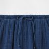 Pantaloni largi din denim Crinkle Gauze pentru copii
