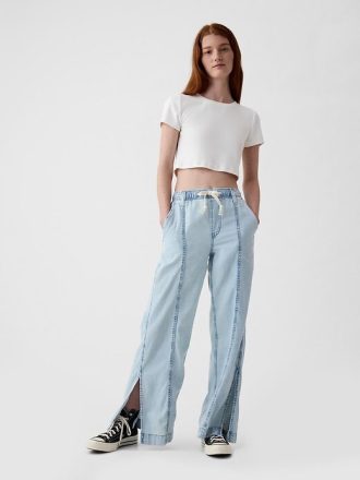 Pantaloni largi din denim Easy