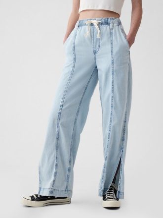 Pantaloni largi din denim Easy