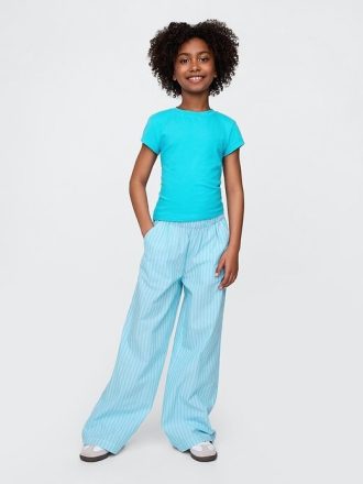 Pantaloni largi din popelin pentru copii Pantaloni largi din popelin pentru copii