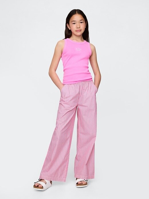 Pantaloni largi din popelin pentru copii Pantaloni largi din popelin pentru copii