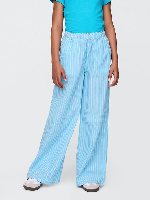 Pantaloni largi din popelin pentru copii Pantaloni largi din popelin pentru copii
