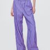 Pantaloni largi din poplin din bumbac organic Pantaloni largi din poplin din bumbac organic