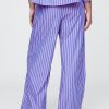 Pantaloni largi din poplin din bumbac organic Pantaloni largi din poplin din bumbac organic