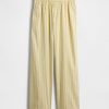 Pantaloni largi din poplin din bumbac organic