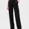 Pantaloni largi din tricot dublu cu talie mare Pantaloni largi din tricot dublu cu talie mare