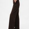 Pantaloni largi din tricot dublu cu talie mare