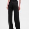 Pantaloni largi din tricot dublu cu talie mare Pantaloni largi din tricot dublu cu talie mare