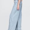 Pantaloni largi UltraSoft din denim cu talie medie
