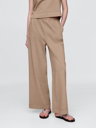 Pantaloni largi VintageSoft din bumbac organic
